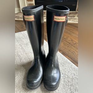Well loved Hunter boots
